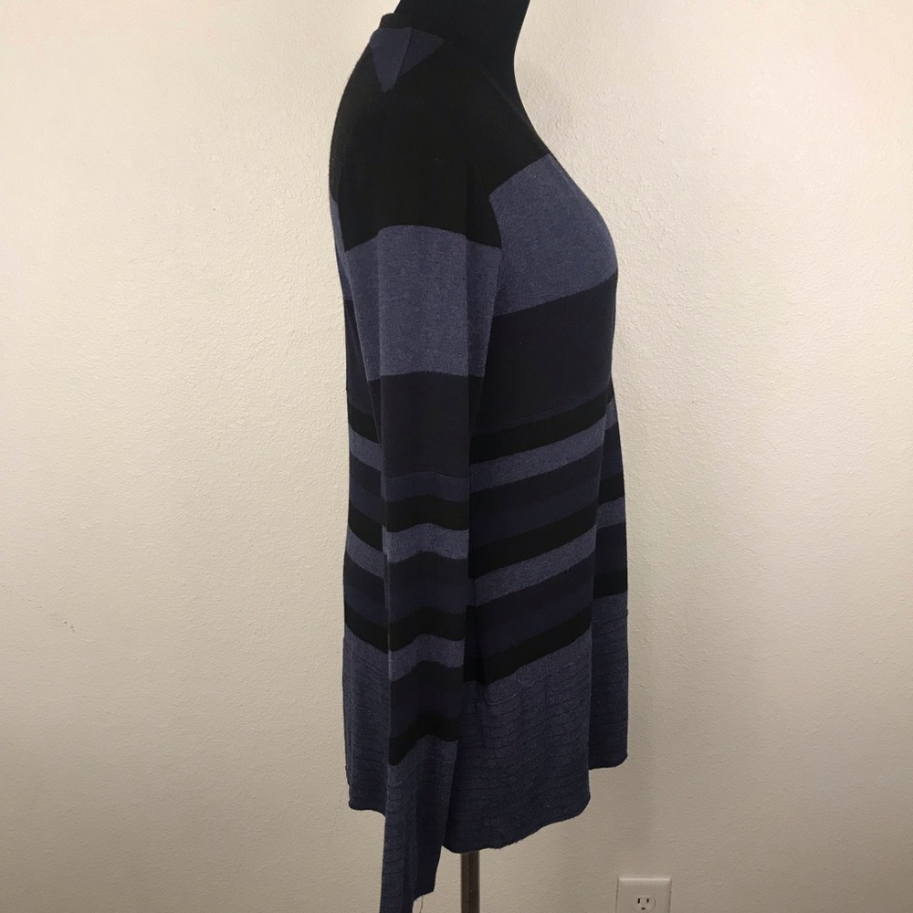 BAILEY 44 | Blue Striped Snap Button Cardigan M - Picture 3 of 6